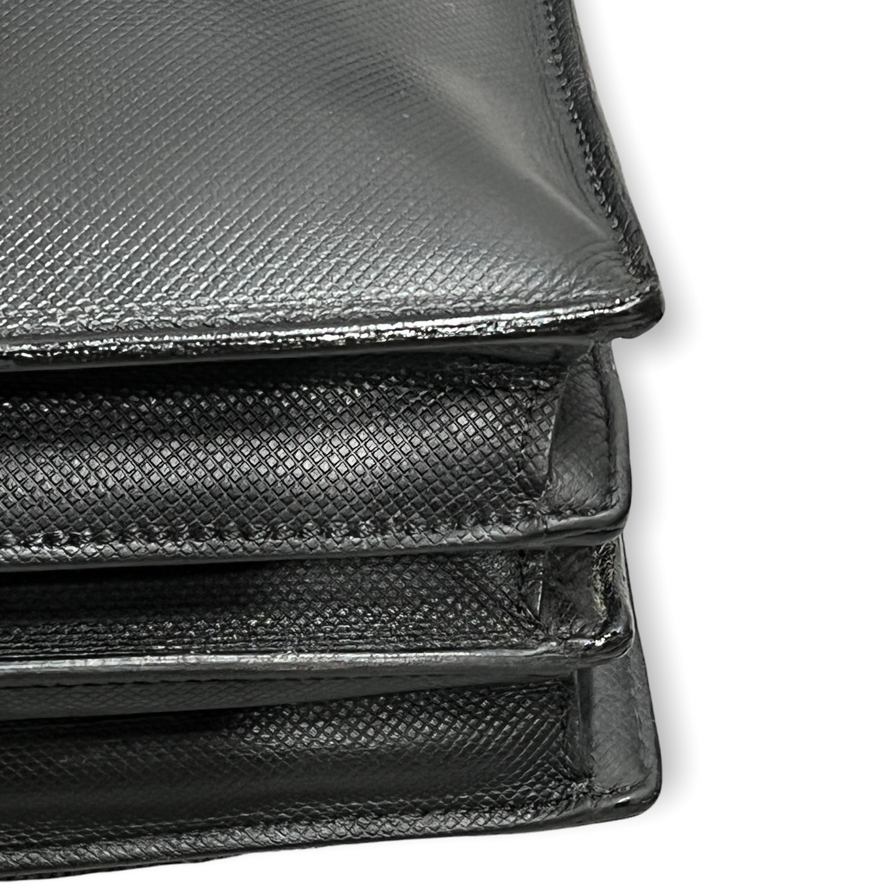 カバンのコバ切れ 角スレ 補修後